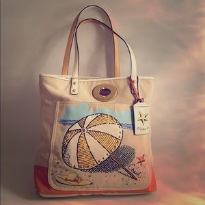 Coach beach bag